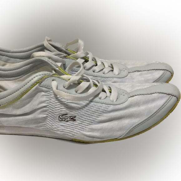 LACOSTE Sport Sneaker Compression Leather Trainer Retro Shoe Travel Compact Gym - Picture 10 of 12